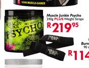 Muscle Junkie Psycho-240g Plus Wieght Straps