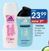 Adidas Shower Gel For Men Or Women-250ml Each