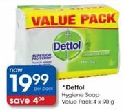 Dettol Hygiene Soap-4x90g