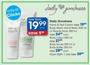 Daily Goodness Body Wash, Hand Wash-500ml Or Muscle Soak-250ml