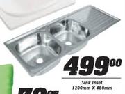 Sink Inset-1200x480mm