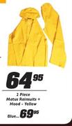 Matus Rainsuits + Hood Blue-2 Pcs.