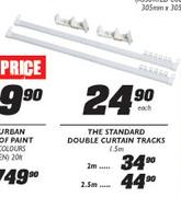 The Standard Double Curtain Tracks-2m Each