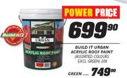 Build It Acrylic Roof Paint Green-20Ltr