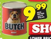 Butch Dog Food Assorted-820g Each 