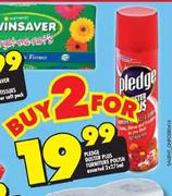 Pledge Duster Plus Furniture Polish Assorted-2x275ml