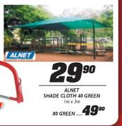 Alnet Shade Cloth 80 Green-1mx3m