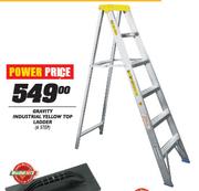 Gravity Industrial Yellow Top Ladder-6 Step