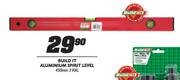 Build It Aluminium Spirit Level 3 Vial-450mm