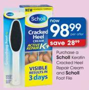 Scholl Keratin Cracked Heel Repair Cream & Scholl Foot File