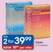 Clicks Condoms-2x3's