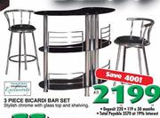 3 Piece Bicardi Bar Set