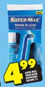 Super-Max Twin Blade Disposable Razors-3's