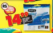 Schick Excta 2Men's Normal Disposable Razors 5's Per Pack Each