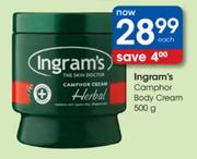 Ingram's Camphor Body Cream-500g Each