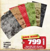 Lurex Shaggy Rugs-120cm x 170cm each