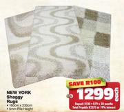 New York Shaggy Rugs-160cm x 230cm each