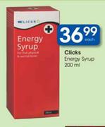 Clicks Energy Syrup-200ml