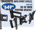 32-42 Inch Pivoting Bracket