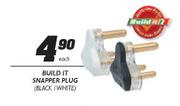 Build It Snapper Plug (Black/White) - Each