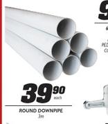 Round Downpipe - 3m Each
