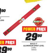 Build It Aluminium Spirit Level-450mm