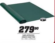 Sabs Approved Green Sheeting-3mx30mx250micron