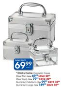 Clicks Home Cosmetic Cases Aluminium Large
