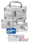 Clicks Home Cosmetic Cases Aluminium Medium