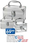 Clicks Home Cosmetic Cases Clear Long