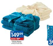 Clicks Home 6-Piece Towel Sets