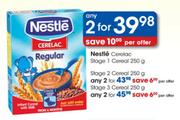 Nestle Cerelac Stage 1 Cereal - 2 x 250gm