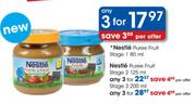 Nestle Puree Fruit Stage 1 - 3 x 80ml