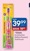 Clicks Scooby-Doo Battery-Powered Toothbrush - Each