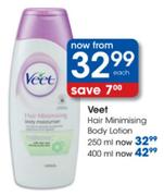 Veet Hair Minimising Body Lotion-400ml Each