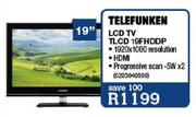 Telefunken 19" LCD TV (TLCD19FHDDP)