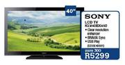 Sony 40" LCD TV (KLV40BX450)