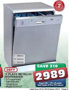 Defy 12 Place Metallic Dishwasher(DDW157)
