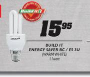 Build It Energy Saver BC/ES 3U Warm White-11W