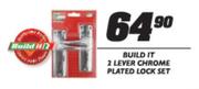 Build It 2 Lever Chrome Plated Lock Set