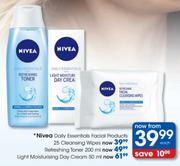 Nivea Daily Essentials Facial Products Light Moisturising Day Cream-50ml Each