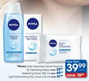 Nivea Daily Essentials Facial Products Refreshing Toner-200ml Each