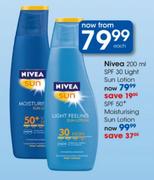 Nivea SPF 50+ Moisturising Sun Lotion-Each
