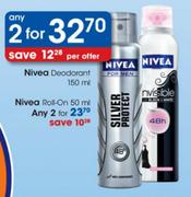 Nivea Roll-On-2x50ml