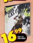 Gas It A4 Ring Binder