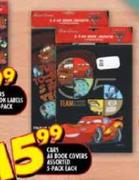 Cars A4 Book Covers Assorted-5-pack each