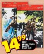Gas It A4 Book Covers Assorted-5-pack each