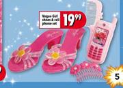 Vogue Girl Shoes & Cell Phone Set