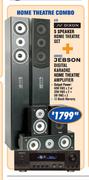 Dixon 5 Speaker Home Theatre Set + Jebson Digital Karaoke Home Theatre Amplifier