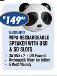 Dixon MP3 Rechargeable Speaker With USB & SD Slots